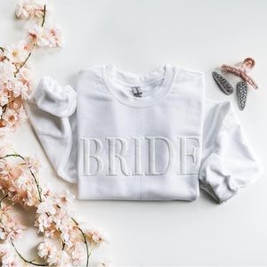 Bride Textured Sweatshirt NWOT